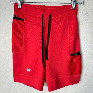 Men's Wolaco Distance Half Tight Compression Running Shorts in Lava 8" Inseam